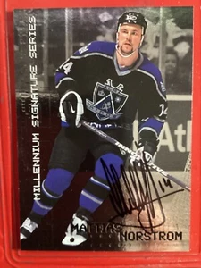 1999-00 Be a Player Millennium #127 Autographs Mattias Norstrom Auto LA Kings - Bild 1 von 3