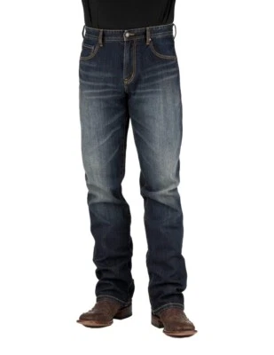 Stetson Western Jeans Mens Straight Low Rise Blue 11-004-1210-8001 BU - Image 1 of 4