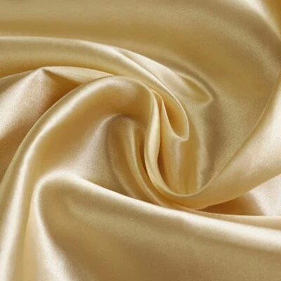 45" Shiny Satin Fabric by Yard for Dress, Craft, Upholstery, DIY, Lining BTY - Image 1 of 4