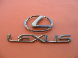92 93 94 95 96 LEXUS ES300 REAR GOLD EMBLEM LOGO BADGE SIGN SYMBOL OEM SET #3 - Picture 1 of 6