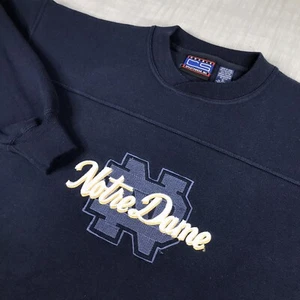 Vtg CS Crable Sportswear Mens XL Sweatshirt Notre Dame Fighting Irish Crewneck - Picture 1 of 13