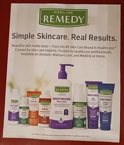 Publicidad impresa hidratante productos clínicos para el cuidado de la piel Medline Remedy 2024 - Imagen 1 de 1