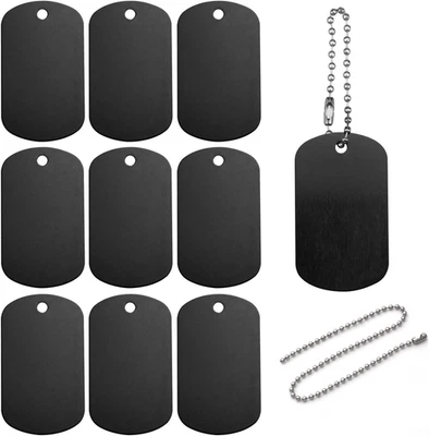 25 Pezzi Stile Esercito Medaglietta Cane Personalizzata Moda Targhetta Personali - Immagine 1 di 4