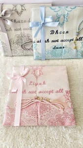 Customized Prayer Mat And Tasbih Gift, Islamic Prayer Rug Gift Packed Hajj Umrah - Picture 1 of 14