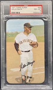 1971 Topps Super #56 Willie Mays HOF San Francisco Giants PSA 8 NM-MT - Picture 1 of 2