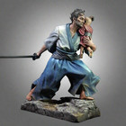 1/18 100mm 3D Print Model Kit Japanese Samurai and Baby Unpainted