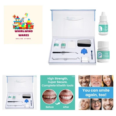 Kit de cemento dental HM óxido de zinc eugenol | Súper adhesivo | Reparación dental instantánea... Foto 1 de 4