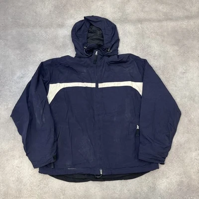 GAP Rain Mens Large Fleece Lined Outdoor Windbreaker, Navy Blue - Image 1 of 4