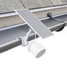 2-in-1 Gutter Mount for Google Nest Cam (Battery) and Solar Panel (White)