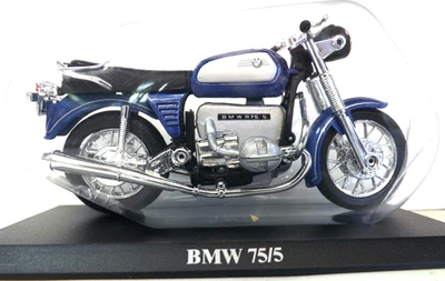 De colección BMW 75/5 Die-Cast Motocicleta Escala 1:18 Soporte Nuevo Libro Italia Foto 1 de 4