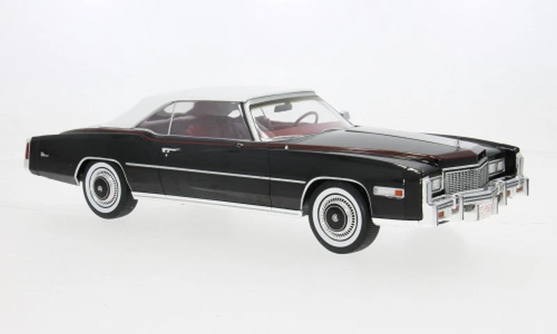 Cadillac Eldorado Convertible 1976 Black 1:18 MCG MCG18473 - Immagine 1 di 1