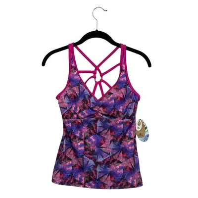 PrAna Supernova Pinwheel Dreaming Tankini Top NWT Women's Sz XS UPF 50+ Stretch - Image 1 of 4
