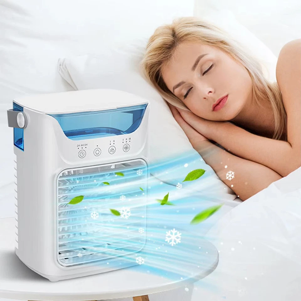 Humidifier Portable Air Cooler Fan LED Mini AC Air Conditioner Personal Cooling - image 1 of 4