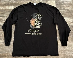 Country Music George Strait gebrauchtes schwarzes Langarm T-Shirt Gr. XXL - Bild 1 von 12
