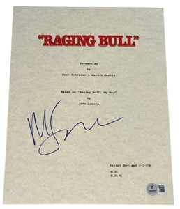 Martin Scorsese Signed Autograph Raging Bull Full Script Screenplay Beckett BAS - Picture 1 of 2