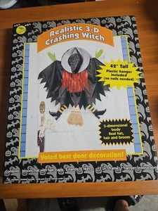 Sunhill 3D Crashing Witch 42" groß Halloween Deko für Baum, Tür oder Wand - Bild 1 von 5