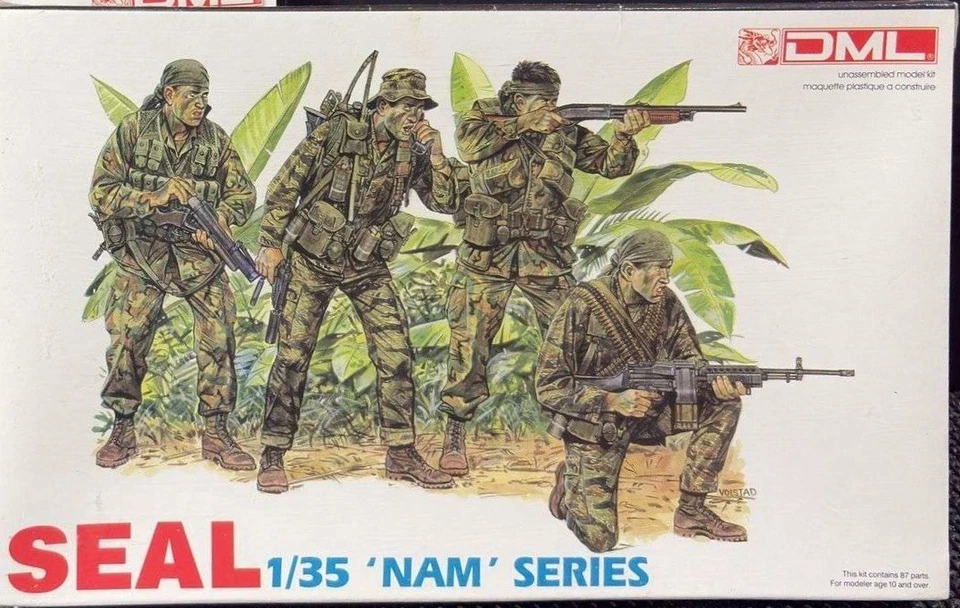 DML Seal & Llrp 1/35 Nam Series War Army Men Model Kit