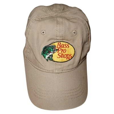 Gorra de béisbol Bass Pro Shops para niños pequeños/niños color caqui tostado elástico espalda pesca Foto 1 de 4