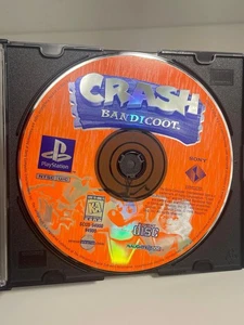 Crash Bandicoot Black Label Orange Disc PS1 PlayStation 1 Disc Only Tested VG - Picture 1 of 8