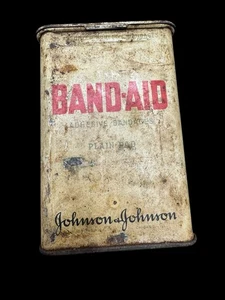 Band Aid Tin Vintage Metal Advertisement Medicine Antique - Bild 1 von 10