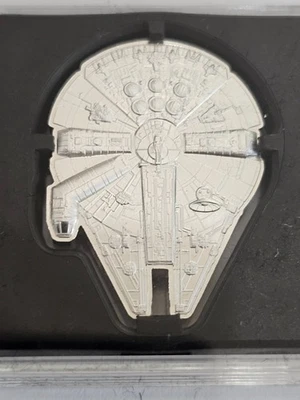 2021 NIUE STAR WARS - MILLENNIUM FALCON - EM FORMA DE 1 oz MOEDA DE PRATA (CAIXA E CERTIFICADO DE AUTENTICIDADE) - Imagem 1 de 4