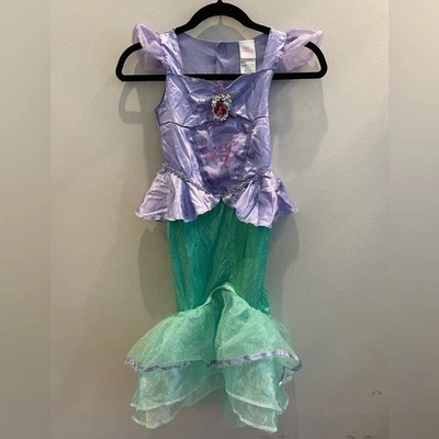 DISNEY PRINCESS ARIEL LITTLE MERMAID COSTUME DRESS Reenactment School Play - Image 1 of 4