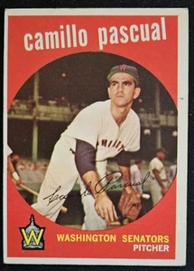 1959 Topps #413 Camillo Pascual Washington Senators - Picture 1 of 2