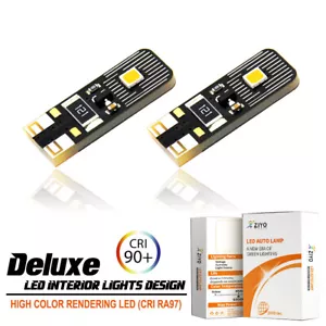 194 LED Light Bulbs White 168 2825 W5W T10 Wedge LED Replacement Bulb Error Free - Picture 1 of 9