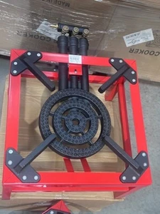FAME 12,2 KW 3 SCHLÜSSEL SCHWERLAST GUSSEISEN LPG GAS KOCHEN RINGBRENNER GASTRONOMIE - ROT - Bild 1 von 6