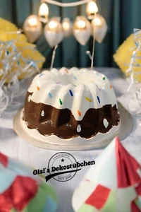 Mini Gugelhupf | Handbemalt Gugelhupfe | Kerzenständer | Pustekuchen - Bild 1 von 2