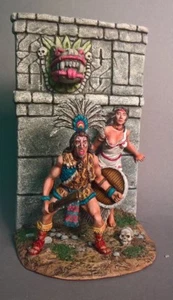 St. Petersburg. Amber. Native American with Female Slave at the Wall. 75 mm - Bild 1 von 5