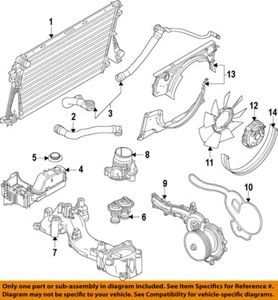 FORD OEM 17-19 F-250 Super Duty Cooling Radiator Components-Lower Hose HC3Z8286E - Picture 1 of 1