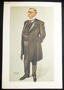 "Dinamarca en Inglaterra"" Franz Ernst Bille Vanity Fair 1903 Leslie Ward MUY BUENO - Imagen 1 de 1