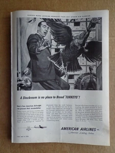 AMERICAN AIRLINES 1953 ad advertisement - Imagen 1 de 1