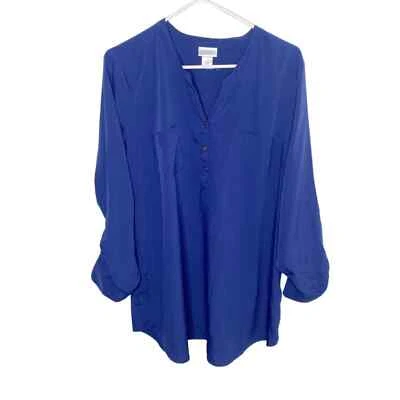 Blusa maternidad maternidad azul talla grande usada en excelente estado k Foto 1 de 4