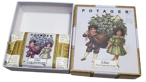 Potager Lilac Vegetable Bar Soap In Box Crafted in England Vanity Guest Bathroom - Picture 1 of 6