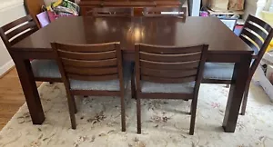 ⭐️ Selling as a set ⭐️ Ethan Allen Rectangular Dining Table with 6 Chairs - Picture 1 of 8