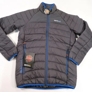 $120 Men's Regatta Great Outdoors Halton II Jacket Size Small Grey/Blue NWT - Picture 1 of 10