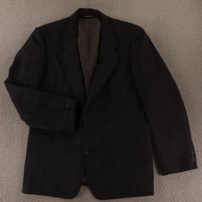 VTG Pierre Cardin Jacket M Gray Prince of Wales Check Glen 100% Wool USA 40R - Image 1 of 4