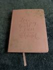 DUSTY PINK LEATHERETTE "LOVE IN MY HEART A PEN IN MY HAND" INSPIRATIONAL JOURNAL