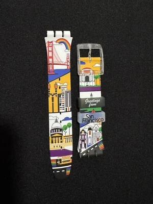 Correa de reloj Swatch (San Francisco) rara y ya no disponible (solo correa) Foto 1 de 3