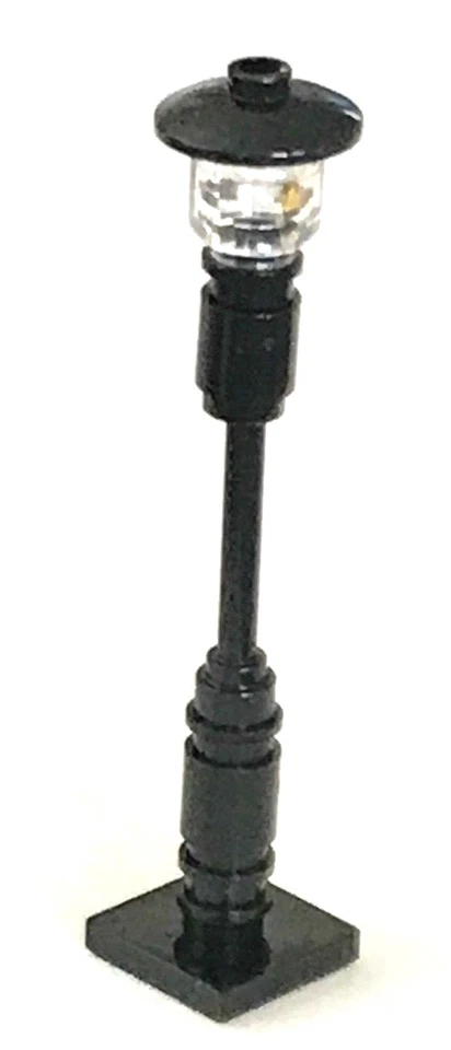 *NEW* 4 Pieces Lego Minifig LAMP POST BLACK Street Light - Image 1 of 1