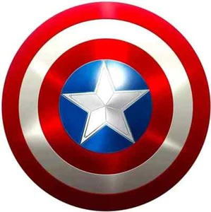 Captain America Schild 24" Metall Requisite Replik Marvel Cosplay Schild - Bild 1 von 1