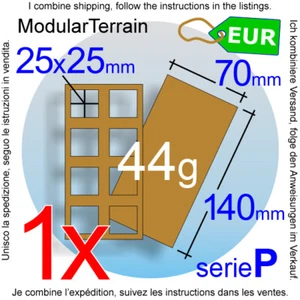 1x MDF Skirmish Movement Tray 4x2 (P 10mm) 25mm Square Base Warhammer 40k - Imagen 1 de 5