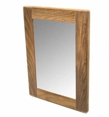 Solid Teak Rectangular Mirror - Image 1 of 3
