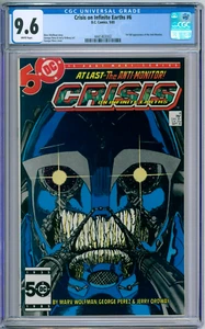 Cómics 1985 Crisis On Infinite Earths 6 clasificación CGC 9,6 casi nuevo+ DC - Imagen 1 de 2