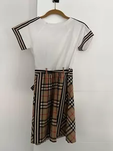 BURBERRY Nova Check Short Sleeve Midi Dress Everyday Sundress Party - Picture 1 of 10