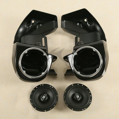 Carenado de pierna ventilado inferior con altavoces de 6,5" para Harley Touring Electra Glide 83-13 Foto 1 de 4