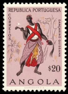 ANGOLA 398 - Traditional Costumes "Quissama Dancer" (pb69271) - Picture 1 of 1