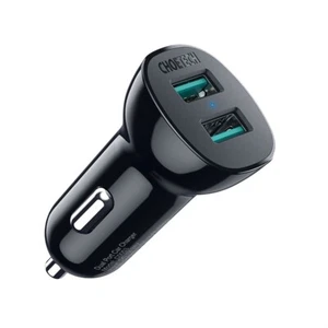 Cargador de coche CHOETECH doble puerto 18 vatios entrada USB-A carga rápida - Imagen 1 de 7
